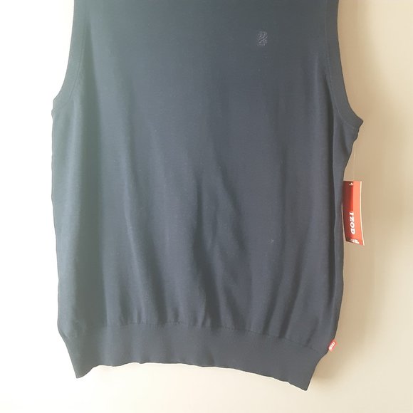 Izod Men's Navy Blue 100% Cotton Vest New! Size XL Tall - Picture 4 of 16